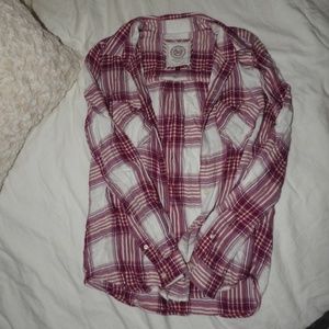 button down plaid flannel